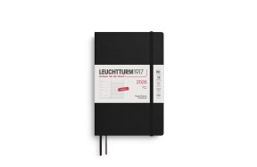 LEUCHTTURM WEEKLY PLANNER 2026 & NB B6+ SC 12 MONTHS BLACK 372684